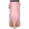 image:imageAllegra K Womens Pointy Toe Zipper Buckle Decor Kitten Heels Ankle Boots  Buckle Deco Side Zipper Heel 2 38 Inches Party Halloween days Christmas Days Dating EveningPink