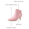 image:imageAllegra K Womens Pointy Toe Zipper Buckle Decor Kitten Heels Ankle Boots  Buckle Deco Side Zipper Heel 2 38 Inches Party Halloween days Christmas Days Dating EveningPink