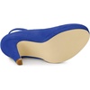 image:imageAllegra K Women Low Platform Round Toe Stiletto Heels Ankle Strap Pumps  Pumps With Closed Toe 3 78 inches Heel Comfortable Heel Pump Summer Dress Shoes for Party OfficeDark Blue