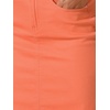 image:imageAllegra K Womens Casual Jean Skirt Raw Hem Stretch High Waist Denim Skirts  Below the Knee Classic Denim Fabric H Line Trendy Fashion Casual Midi Length Western OutiftsRed Orange