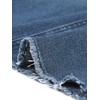 image:imageAllegra K Womens Casual Jean Skirt Raw Hem Stretch High Waist Denim Skirts  Below the Knee Classic Denim Fabric H Line Trendy Fashion Casual Midi Length Western OutiftsBlue