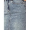 image:imageAllegra K Womens Casual Jean Skirt Raw Hem Stretch High Waist Denim Skirts  Below the Knee Classic Denim Fabric H Line Trendy Fashion Casual Midi Length Western OutiftsGrey Blue