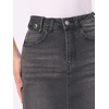 image:imageAllegra K Womens Casual Jean Skirt Raw Hem Stretch High Waist Denim Skirts  Below the Knee Classic Denim Fabric H Line Trendy Fashion Casual Midi Length Western OutiftsBlack