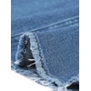 image:imageAllegra K Womens Casual Jean Skirt Raw Hem Stretch High Waist Denim Skirts  Below the Knee Classic Denim Fabric H Line Trendy Fashion Casual Midi Length Western OutiftsJean Blue