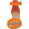 image:imageAllegra K Womens Open Toe Low Block Heel Ankle Strap Orange Sandals 75 M US
