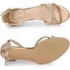 image:imageAllegra K Women Sparkly Glitter Clear Stiletto Heels Ankle Straps Sandals  Open Toe Buckle Closure 3Inch Heel Party Evening Dating Office Casual Halloween ChristmasRose Gold