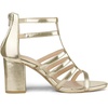 image:imageAllegra K Womens Chunky Heels Gladiators Sandals  3 inches Heel Strappy Comfortable Faux Leather perfect for Evening Party Wedding Date NightGold