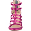 image:imageAllegra K Womens Chunky Heels Gladiators Sandals  3 inches Heel Strappy Comfortable Faux Leather perfect for Evening Party Wedding Date NightHot Pink