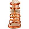 image:imageAllegra K Womens Chunky Heels Gladiators Sandals  3 inches Heel Strappy Comfortable Faux Leather perfect for Evening Party Wedding Date NightOrange