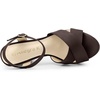 image:imageAllegra K Womens Platform Chunky Heels Slingback Sandals  Faux Suede Upper 41 inches Heels for Women Crisscross Strap Block Heel Summer Comfortable PlatformCoffee