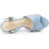 image:imageAllegra K Womens Platform Chunky Heels Slingback Sandals  Faux Suede Upper 41 inches Heels for Women Crisscross Strap Block Heel Summer Comfortable PlatformSky Blue