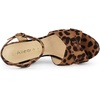 image:imageAllegra K Womens Platform Chunky Heels Slingback Sandals  Faux Suede Upper 41 inches Heels for Women Crisscross Strap Block Heel Summer Comfortable PlatformLeopard