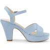 image:imageAllegra K Womens Platform Chunky Heels Slingback Sandals  Faux Suede Upper 41 inches Heels for Women Crisscross Strap Block Heel Summer Comfortable PlatformSky Blue