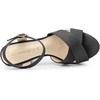image:imageAllegra K Womens Platform Chunky Heels Slingback Sandals  Faux Suede Upper 41 inches Heels for Women Crisscross Strap Block Heel Summer Comfortable PlatformGrey