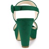 image:imageAllegra K Womens Platform Heel Slingback Chunky Green Heel Sandals 7 m US