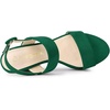 image:imageAllegra K Womens Platform Heel Slingback Chunky Green Heel Sandals 7 m US