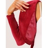 image:imageAllegra K Long Sleeve Velvet Shrug Top for Womens Open Front Cocktail Party Cropped Bolero CardiganRed