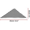 image:imageAllegra K Women Satin Triangle Neck Scarf Stripe Print Hair Wrap for Ladies Handbag Accessory Bandana