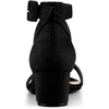 image:imageAllegra K Womens Ankle Strap Block Low Heel Sandal  Casual SandalsBlack