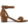image:imageAllegra K Womens Ankle Strap Block Low Heel Sandal  Casual SandalsBrown