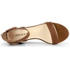image:imageAllegra K Womens Ankle Strap Block Low Heel Sandal  Casual SandalsBrown