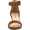image:imageAllegra K Womens Ankle Strap Block Low Heel Sandal  Casual SandalsBrown
