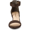 image:imageAllegra K Womens Ankle Strap Block Low Heel Sandal  Casual SandalsCoffee