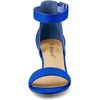 image:imageAllegra K Womens Ankle Strap Block Low Heel Sandal  Casual SandalsDeep Blue