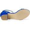 image:imageAllegra K Womens Ankle Strap Block Low Heel Sandal  Casual SandalsDeep Blue