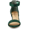 image:imageAllegra K Womens Ankle Strap Block Low Heel Sandal  Casual SandalsGreen