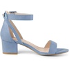 image:imageAllegra K Womens Ankle Strap Block Low Heel Sandal  Casual SandalsHaze Blue