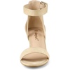 image:imageAllegra K Womens Ankle Strap Block Low Heel Sandal  Casual SandalsIvory White