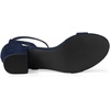image:imageAllegra K Womens Ankle Strap Block Low Heel Sandal  Casual SandalsNavy Blue