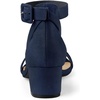image:imageAllegra K Womens Ankle Strap Block Low Heel Sandal  Casual SandalsNavy Blue