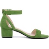 image:imageAllegra K Womens Ankle Strap Block Low Heel Sandal  Casual SandalsOlive Green