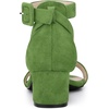 image:imageAllegra K Womens Ankle Strap Block Low Heel Sandal  Casual SandalsOlive Green