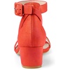 image:imageAllegra K Womens Ankle Strap Block Low Heel Sandal  Casual SandalsOrange