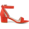 image:imageAllegra K Womens Ankle Strap Block Low Heel Sandal  Casual SandalsOrange