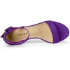 image:imageAllegra K Womens Ankle Strap Block Low Heel Sandal  Casual SandalsPurple