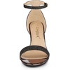 image:imageAllegra K Womens Glitter Ankle Strap Stiletto Heel Sandals  Party SandalsBlack