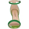 image:imageAllegra K Womens Glitter Ankle Strap Stiletto Heel Sandals  Party SandalsGreen