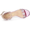image:imageAllegra K Womens Glitter Ankle Strap Stiletto Heel Sandals  Party SandalsHot Pink