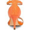 image:imageAllegra K Womens Glitter Ankle Strap Stiletto Heel Sandals  Party SandalsOrange