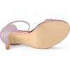 image:imageAllegra K Womens Glitter Ankle Strap Stiletto Heel Sandals  Party SandalsPink