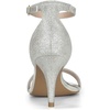 image:imageAllegra K Womens Glitter Ankle Strap Stiletto Heel Sandals  Party SandalsSilver