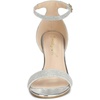 image:imageAllegra K Womens Glitter Ankle Strap Stiletto Heel Sandals  Party SandalsSilver