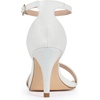 image:imageAllegra K Womens Glitter Ankle Strap Stiletto Heel Sandals  Party SandalsWhite