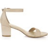 image:imageAllegra K Womens Open Toe Block Heel Ankle Strap Sandals  Party SandalsBeige