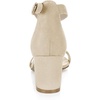 image:imageAllegra K Womens Open Toe Block Heel Ankle Strap Sandals  Party SandalsBeige