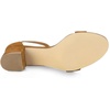 image:imageAllegra K Womens Open Toe Block Heel Ankle Strap Sandals  Party SandalsBrown
